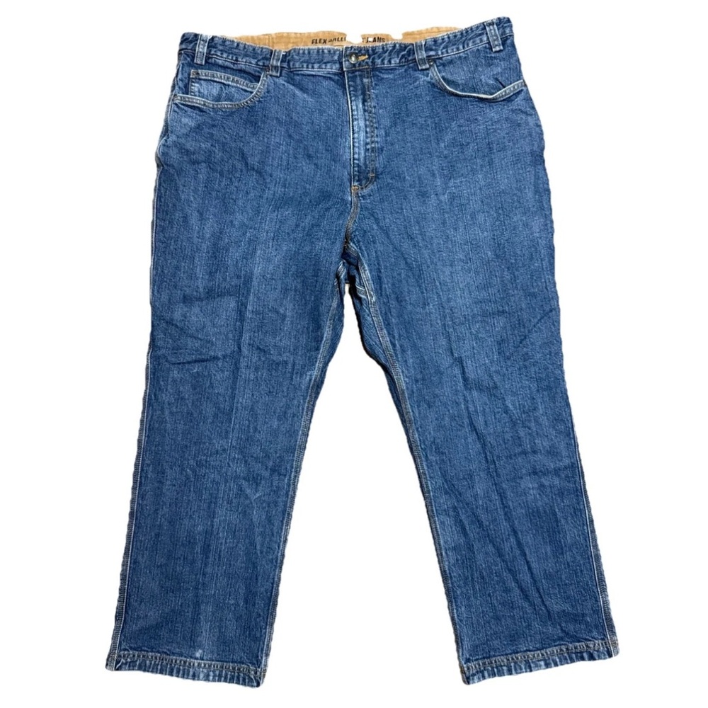 Duluth Trading Co Flex Ballroom Jeans Heavy Duty Medium Wash Denim Blue 44 x 28*